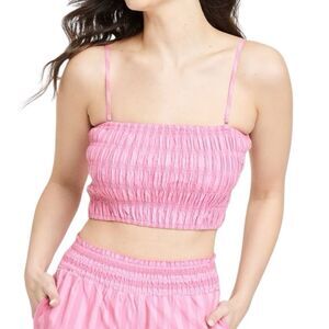 NEW A New Day Women's Slim Fit Tiny Pink Striped Tank Top Medium